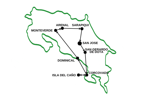 Circuit Odyssée Verte au Costa Rica : Corcovado et Volcans san_jose Costa Rica