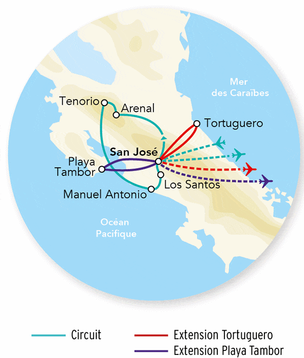 Circuit Explorations du Costa Rica san_jose Costa Rica
