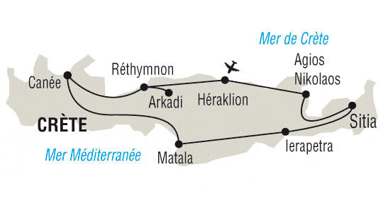 Autotour Road trip en Crète heraklion Crète