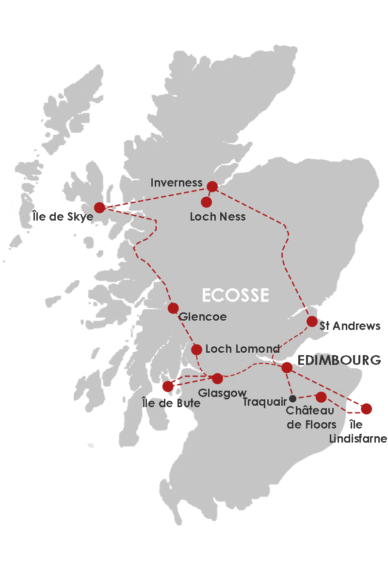 Circuit Grand Tour d'Écosse edimbourg Ecosse