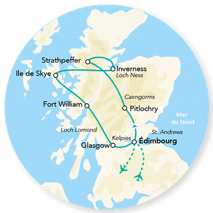 Circuit Splendeurs de l'Ecosse edimbourg Ecosse