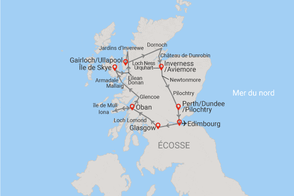 Circuit Highlands et Îles d'Écosse edimbourg Ecosse