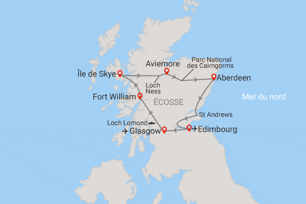 Circuit Secrets et légendes d'Écosse edimbourg Ecosse