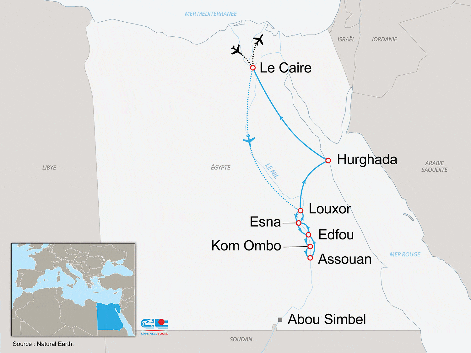 Combiné croisière et hôtel Les incontournables du Nil, Mer Rouge et Pyramides louxor Egypte