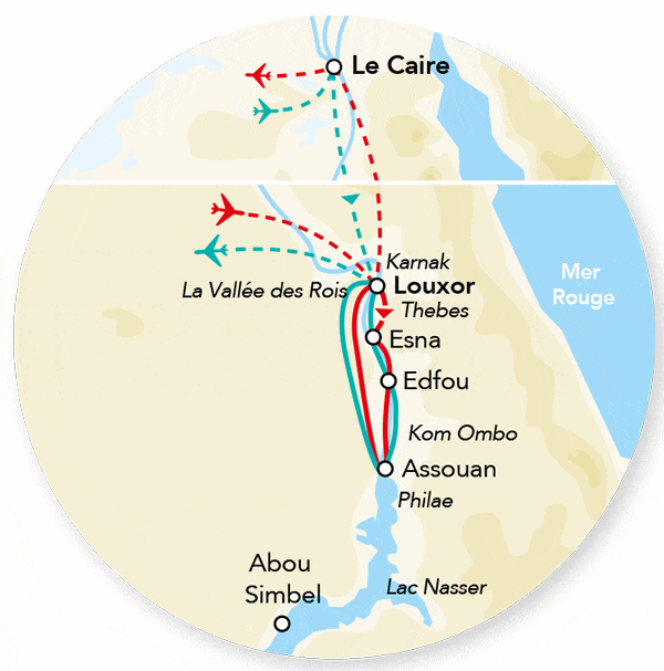 Combiné croisière et hôtel Merveilles du Nil au Caire - Limité à 28 pers. louxor Egypte
