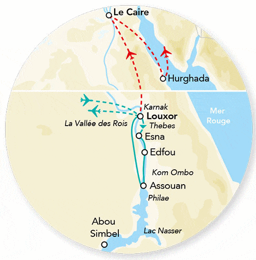 Croisière Splendeurs des Pharaons - Limité à 28 pers. louxor Egypte