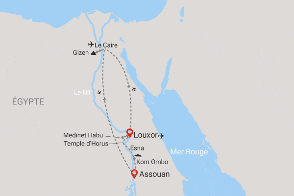 Croisière Gloire des Pharaons (avec excursions au Caire et12 visites incluses) louxor Egypte