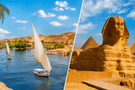 Combiné croisière et hôtel Des trésors du Nil aux pyramides du Caire louxor Egypte