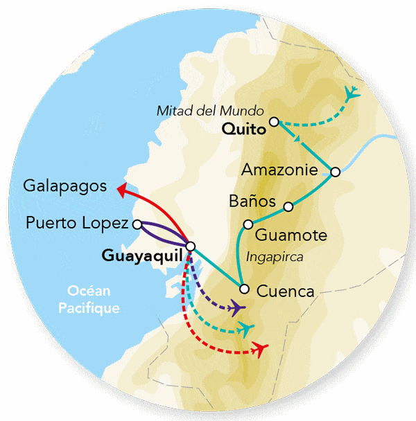 Circuit Splendeurs de l'Equateur & Séjour Galapagos quito Equateur