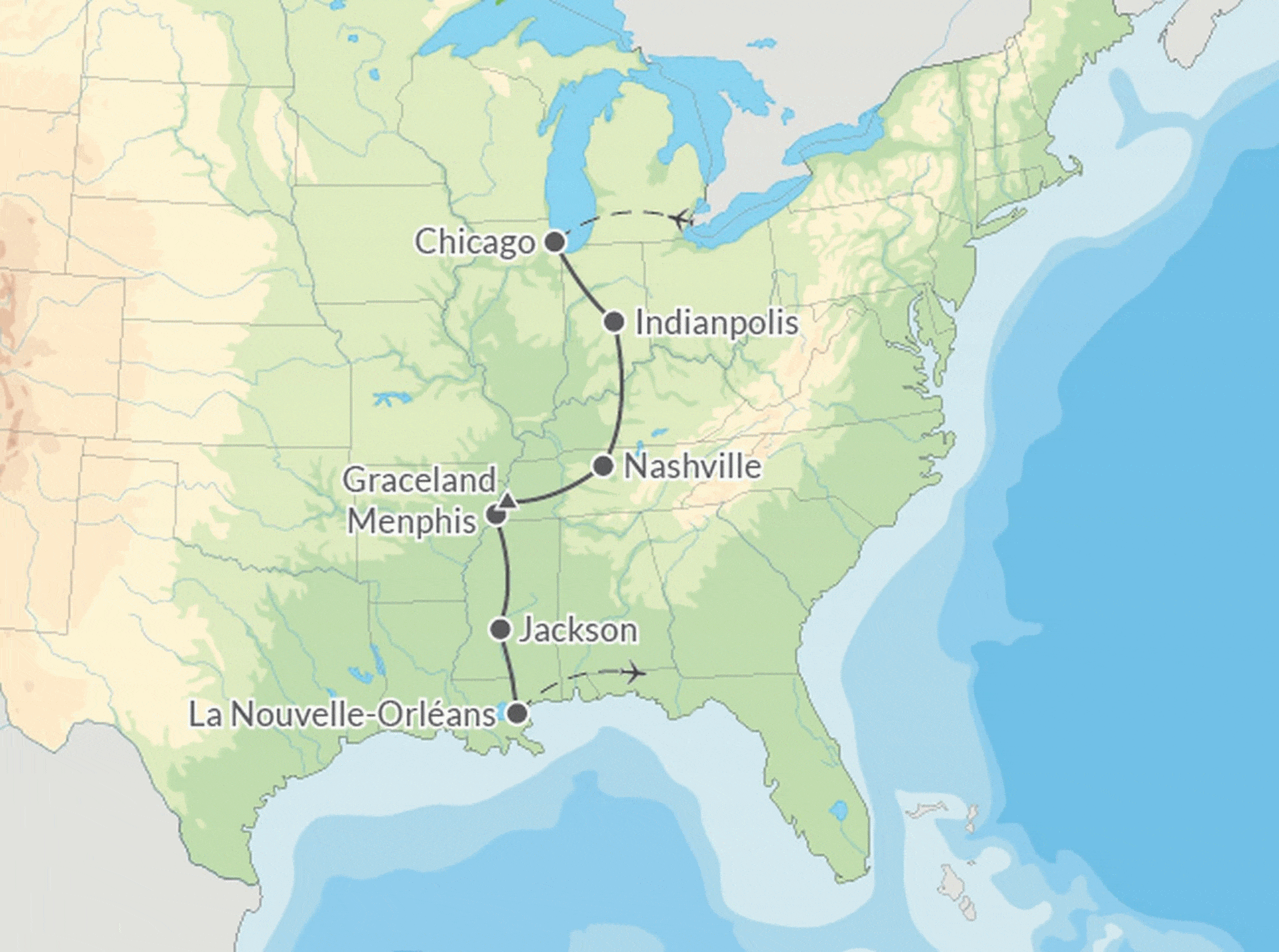 Autotour Au Rythme de la Musique - STD chicago Etats-Unis