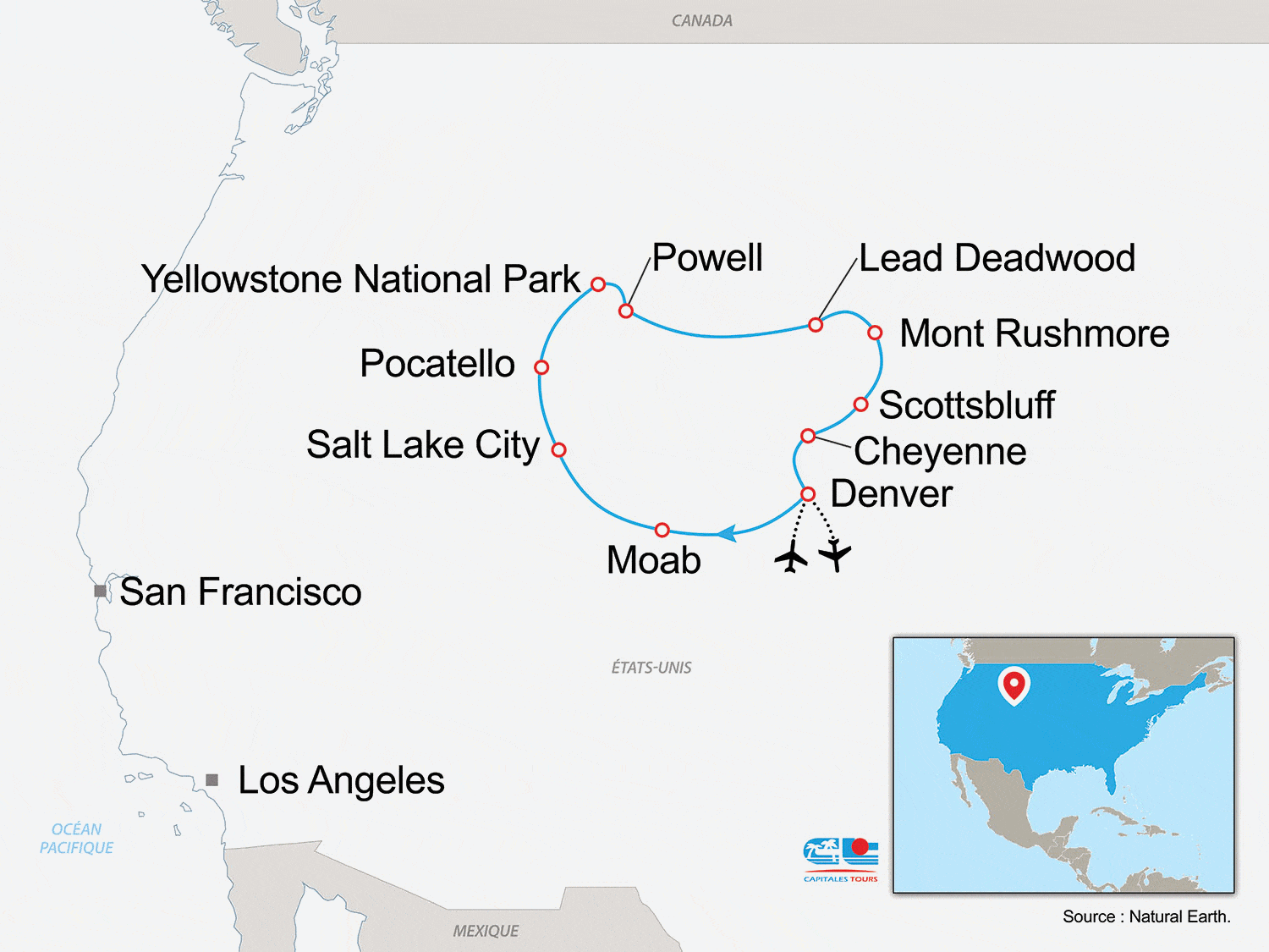 Circuit Il était une fois en Amérique denver Etats-Unis