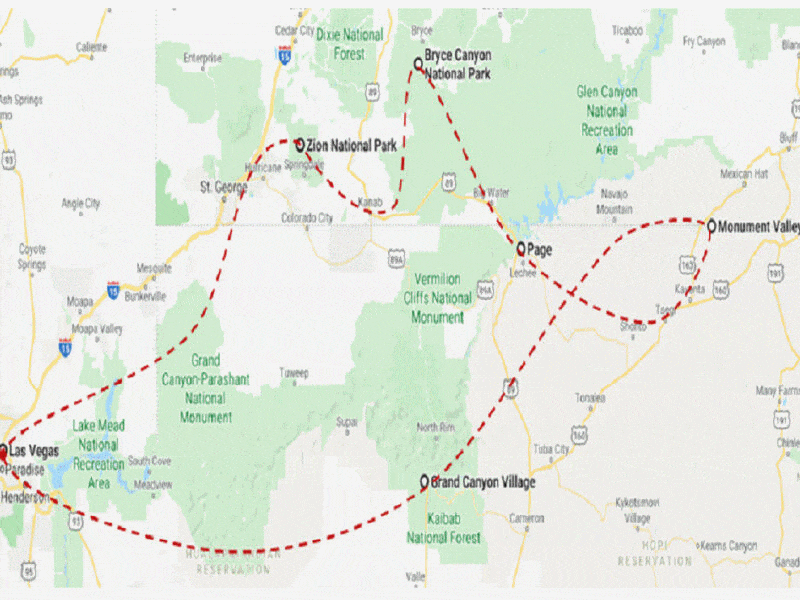 Autotour Park Discovery las_vegas Etats-Unis
