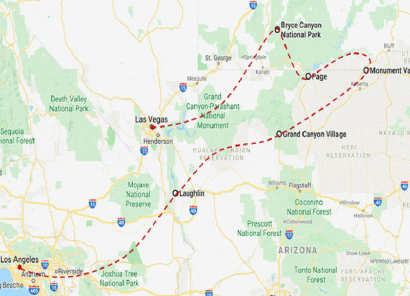 Autotour Cities & Parks Supérieur los_angeles Etats-Unis