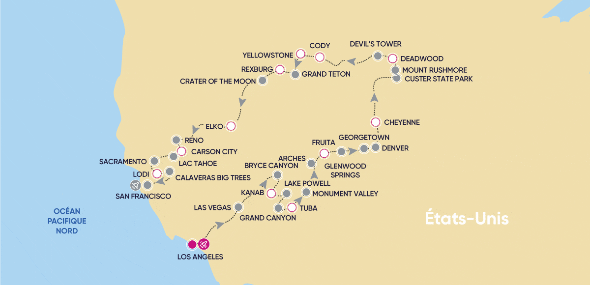 Circuit Le Grand Tour de l'Ouest : de Los Angeles à San Francisco los_angeles Etats-Unis