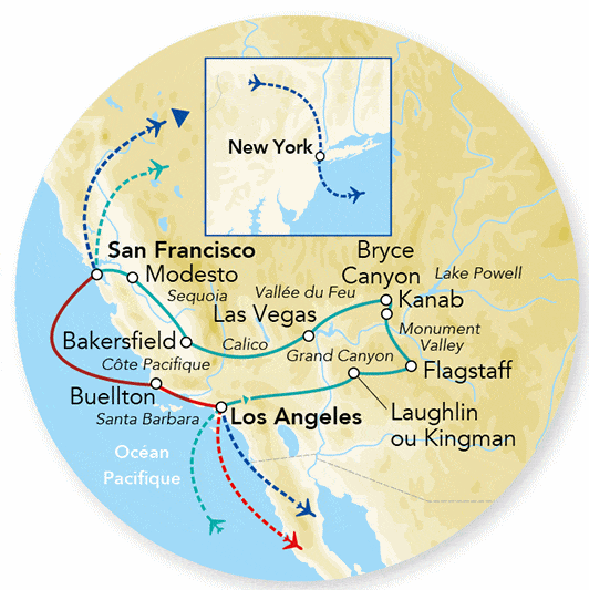 Circuit Splendeurs de l'Ouest des USA & Côte Pacifique los_angeles Etats-Unis