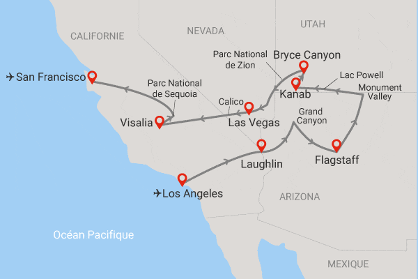Autotour Incontournable Ouest américain en liberté Los_angeles Etats-Unis