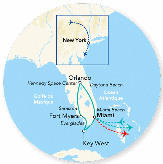 Circuit Splendeurs de Floride & séjour Miami Beach miami Etats-Unis