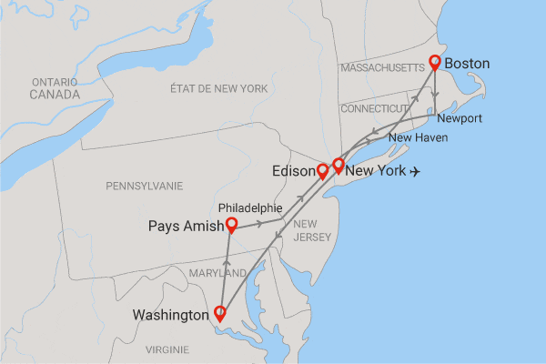 Circuit Panorama des Capitales de l'Est Américain en petit groupe new_york Etats-Unis