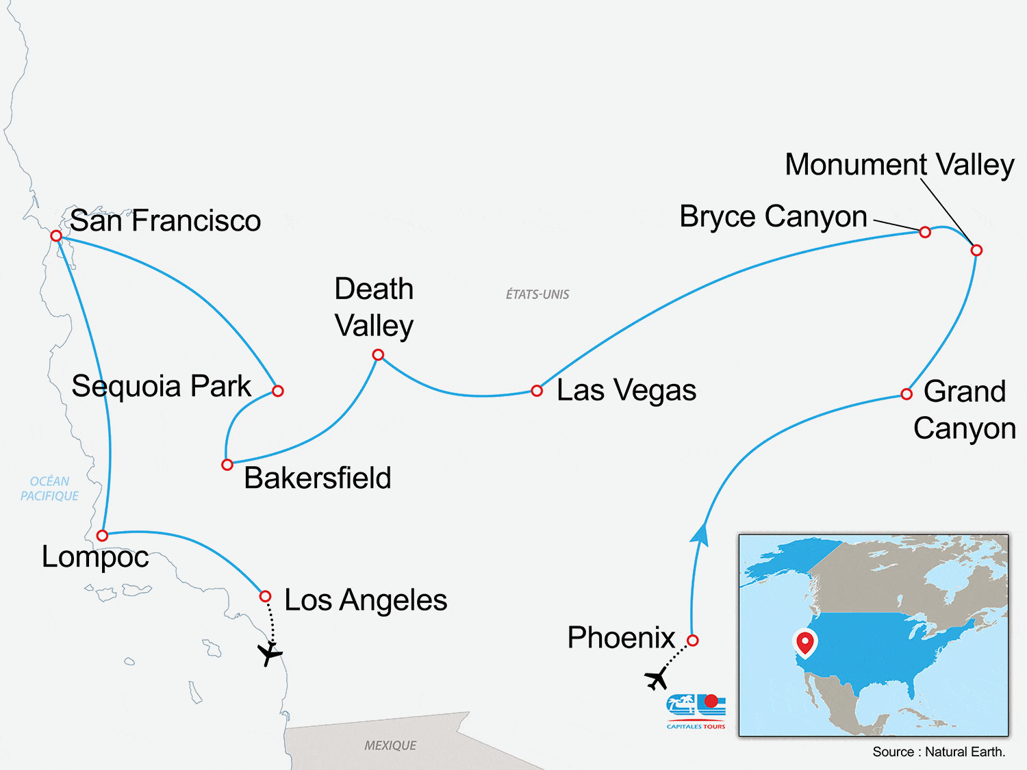 Circuit Au pays des contrastes phoenix Etats-Unis