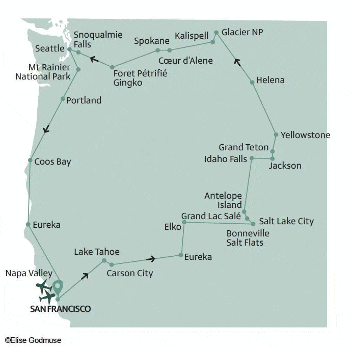 Circuit Immersion dans le Grand Ouest Américain Vols flexi - 12 personnes maximum san_francisco Etats-Unis