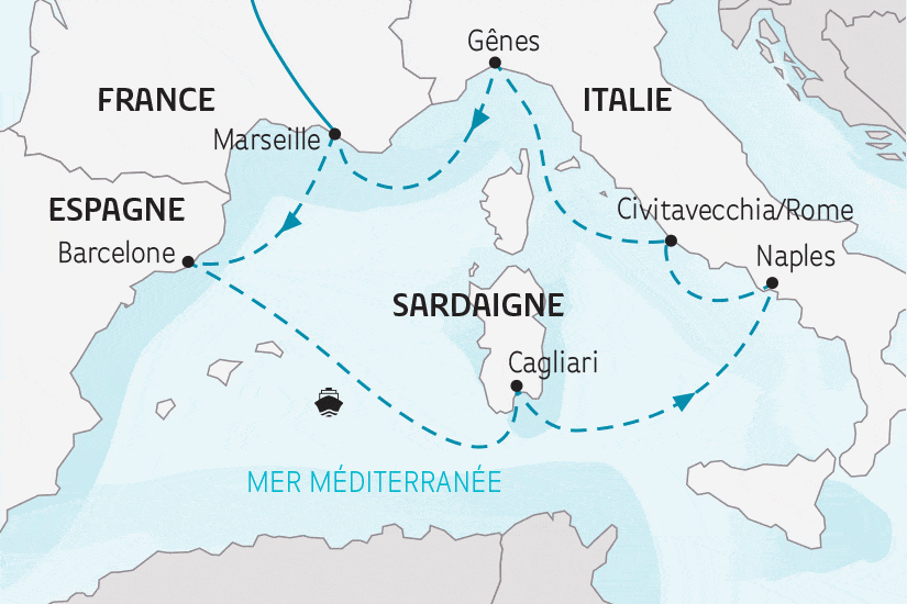 Croisière La croisière des Bretons - Splendeurs de la Méditerranée Marseille France Provence-Cote d Azur