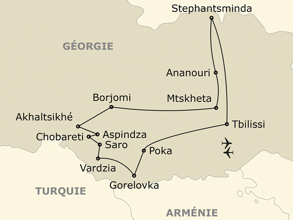 Circuit Merveilles de Géorgie Tbilissi Georgie