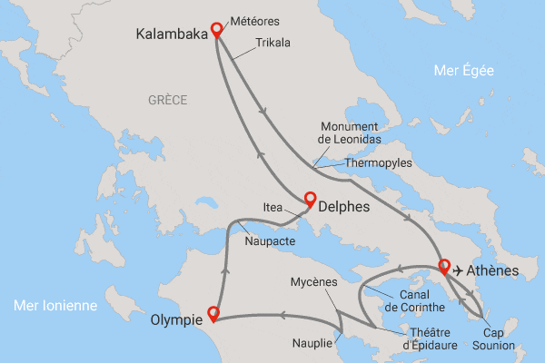 Circuit La Grèce Classique athenes Grece