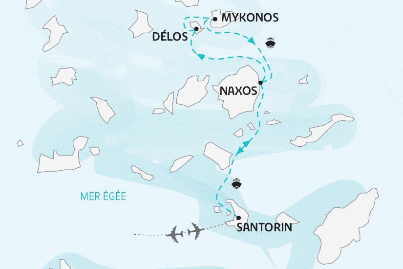 Circuit Les Cyclades, Magie des îles grecques athenes Grece