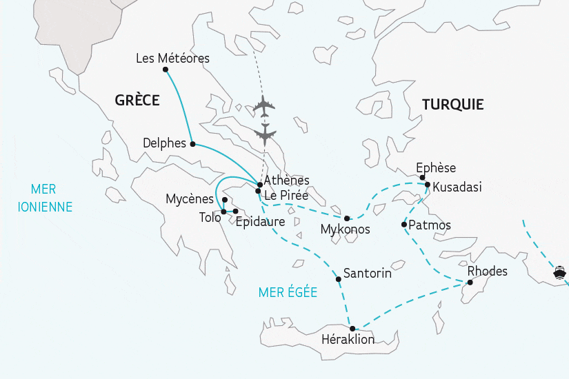 Combiné croisière et hôtel La Grèce, entre terre et mer athenes Grece