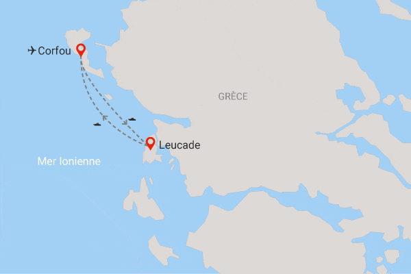 Combiné hôtels 2 îles : Corfou - Leucade corfou Grece