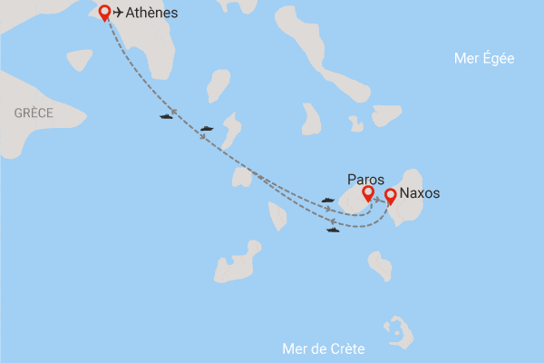 Combiné hôtels Combiné 2 îles Paros - Naxos en 8 jours paros Grece