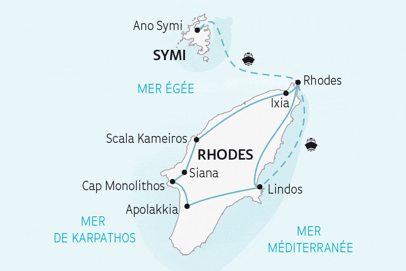 Circuit Rhodes et Symi, Douceurs du Dodécanèse rhodes Grece