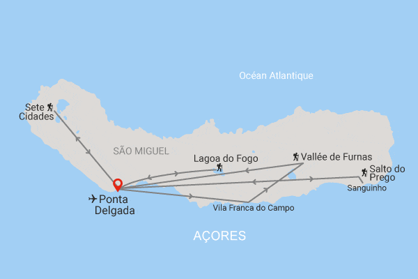 Autotour Echappée sauvage aux Açores sur l'île de São Miguel ponta_delgada Iles Des Acores