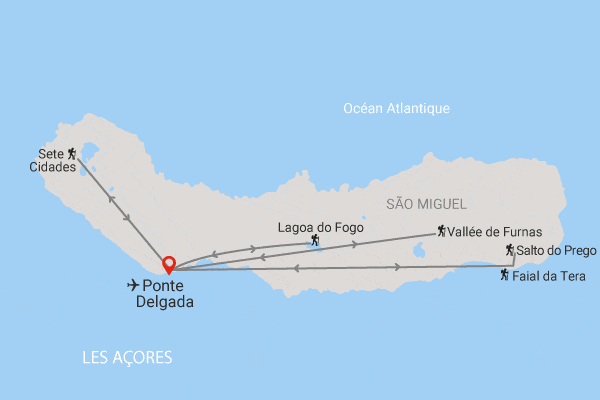 Circuit Randonnée aux Açores ponta_delgada Iles Des Acores