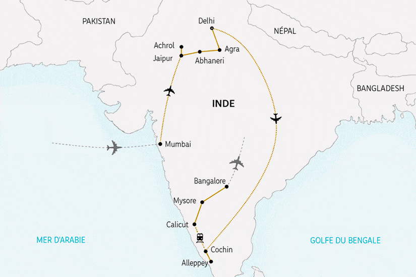 Circuit Mosaïque indienne du Nord au Sud - Bollywood, Maharajahs et Backwaters bombay Inde