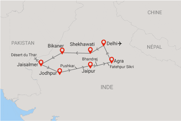 Circuit Beautés du Rajasthan delhi Inde