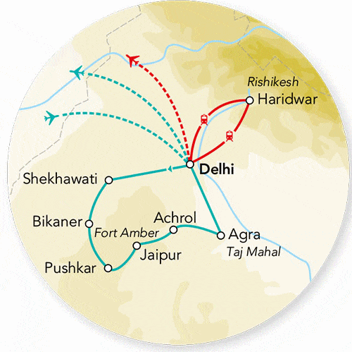 Circuit Splendeurs de l'Inde du Nord - Spécial Fête de Holi - & Sources du Gange delhi Inde
