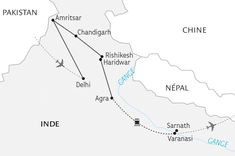 Circuit Petit groupe - L'Inde sacrée, des rives du Gange aux cités saintes delhi Inde