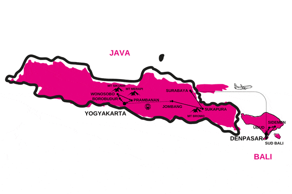 Circuit Des Reliefs Javanais aux Rizières Balinaises yogyakarta Indonesie