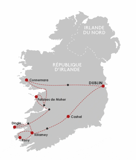 Circuit Balade Irlandaise en petit groupe dublin Irlande