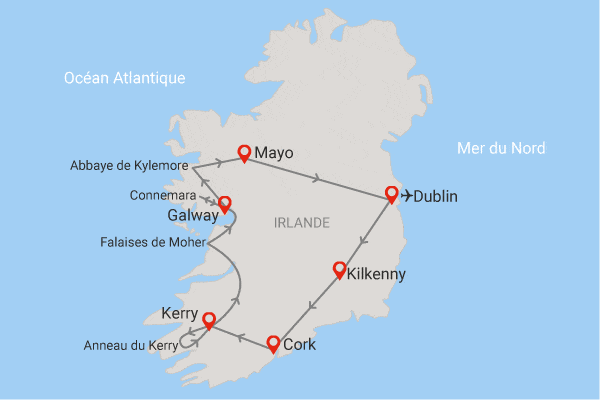 Autotour Best of Irlande, l'essentiel en liberté dublin Irlande