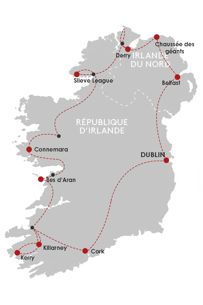 Circuit Grand Tour d’Irlande dublin Irlande