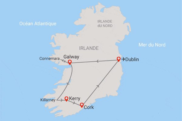 Autotour L'Irlande en liberté dublin Irlande