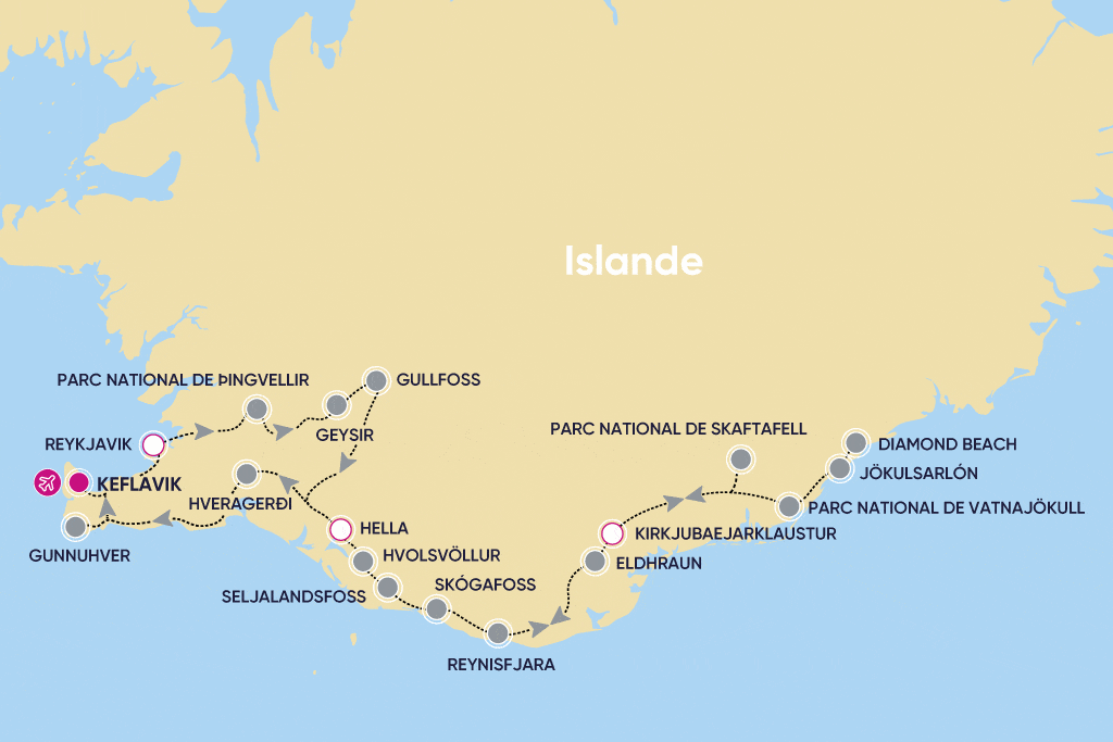 Autotour Glacier Aventure keflavik Islande