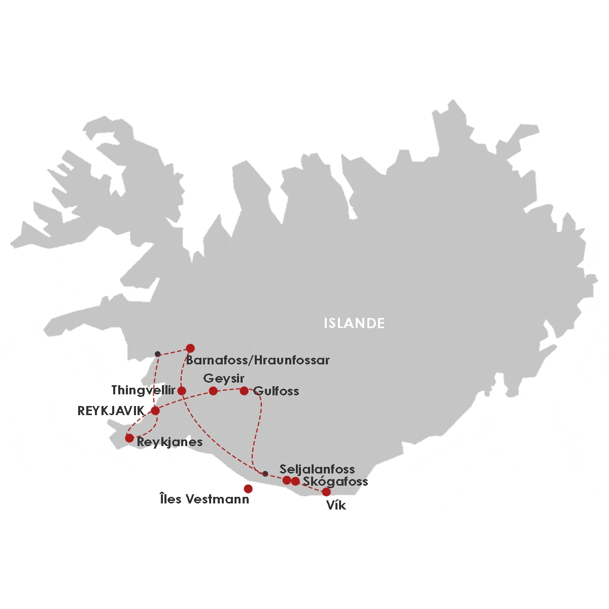 Autotour Incontournables du Sud - SDB Privative keflavik Islande