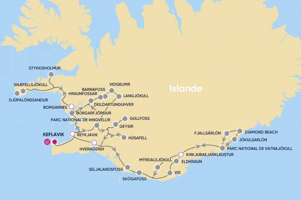 Autotour Sérénité Islandaise reykjavik Islande