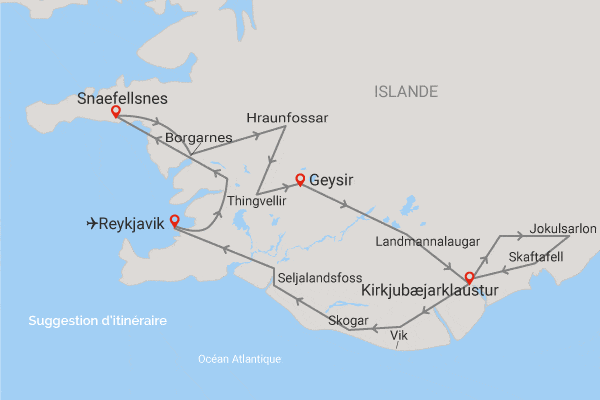 Autotour Balade dans le sud Islandais en 4x4 Reykjavik Islande