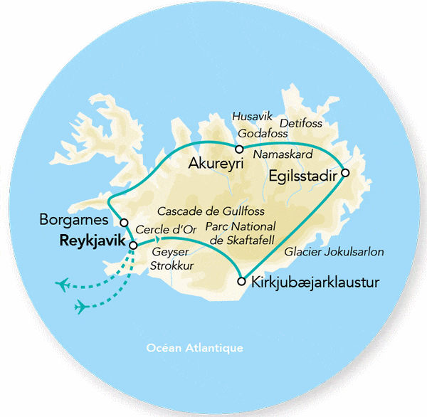 Circuit Splendeurs de l'Islande en été reykjavik Islande