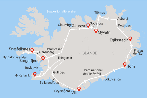 Autotour Balade islandaise en liberté (formule supérieure) reykjavik Islande