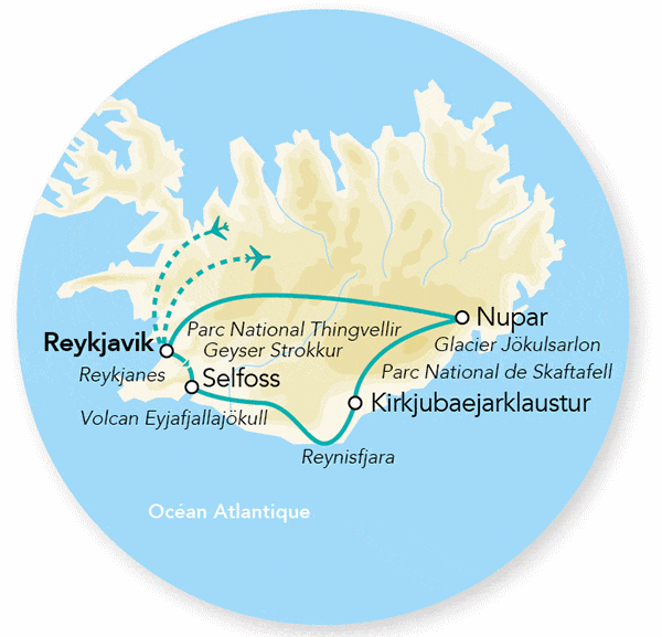 Circuit Merveilles de l’Islande En Hiver reykjavik Islande